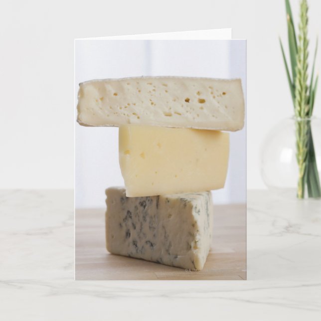 Cartão Stack of cheese (Frente)