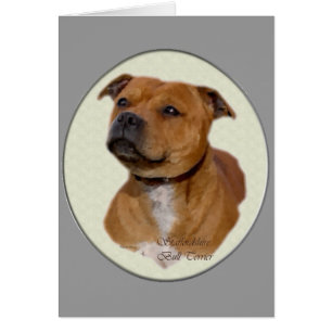 Cartão Staffordshire Bull Terrier Gifts