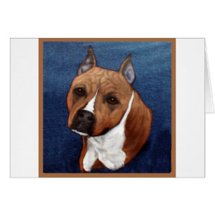 Cartão Staffordshire Terrier americano