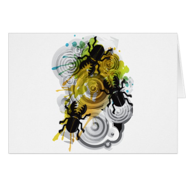 Cartão Stag_Beetle (Frente Horizontal)