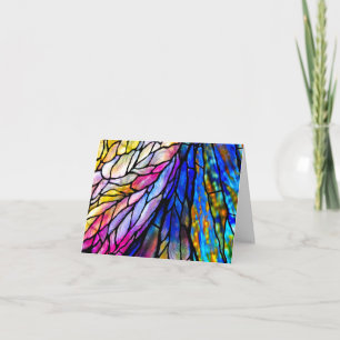 Cartão Stained Glass Christmas Card