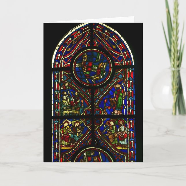 Cartão Stained Glass Greeting Card (Frente)