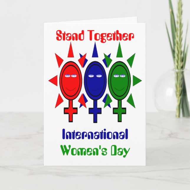 Cartão Stand Together International Women’s Day (Frente)