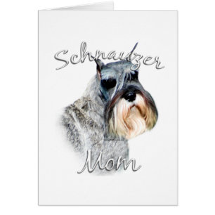 Cartão Standard Schnauzer Mãe 2