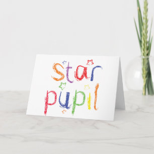 Cartão Star Pupil Congratulations