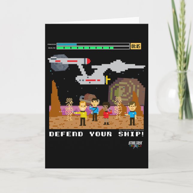 Cartão Star Trek Original Series Pixel Video Game  (Frente)