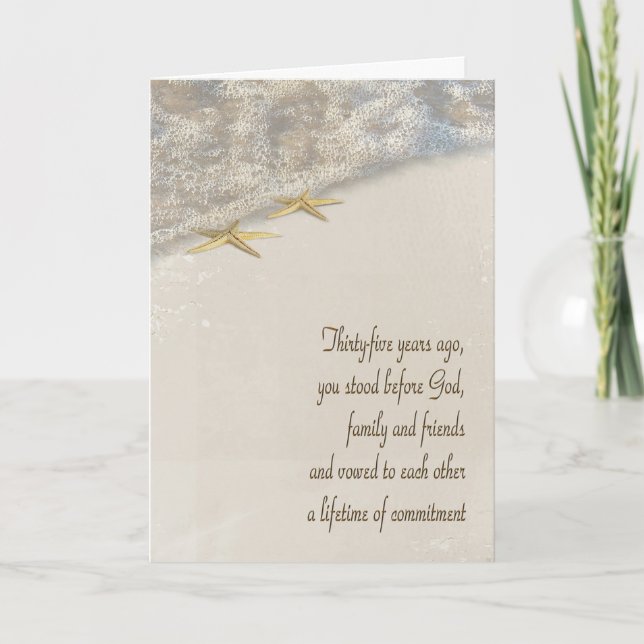 Cartão Starfish 35th Anniversary (Frente)