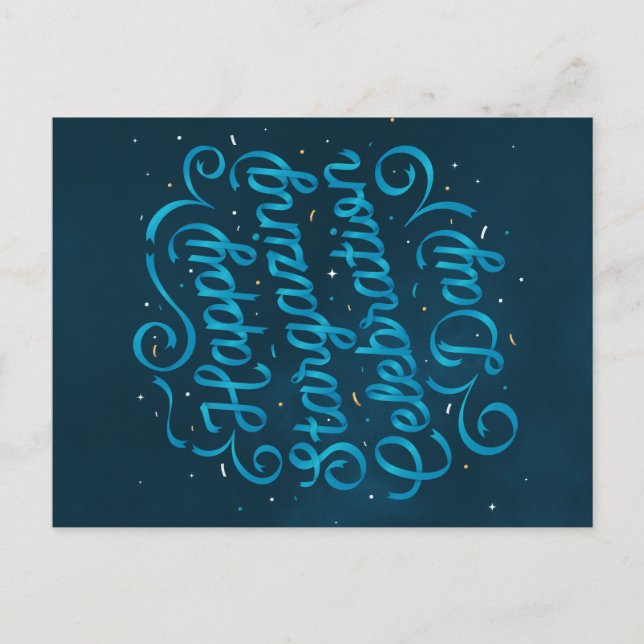 Cartão Stargazing feliz do dia (Frente)