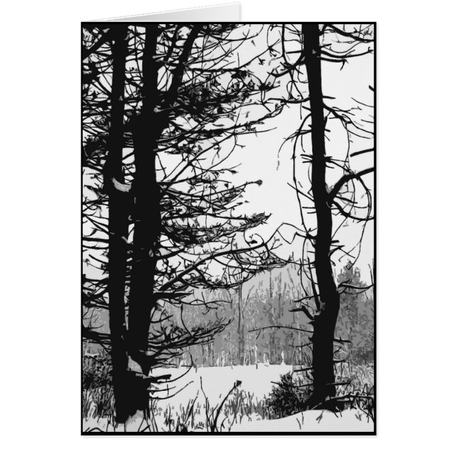 Cartão Stark Winter Day (Frente)