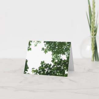Cartão Starry Leaves, White Sky Note Card