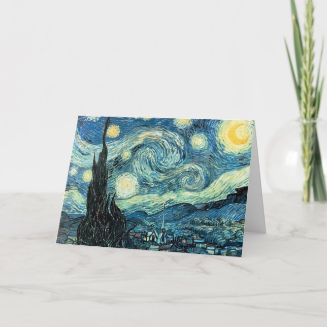 Cartão Starry Night (Frente)