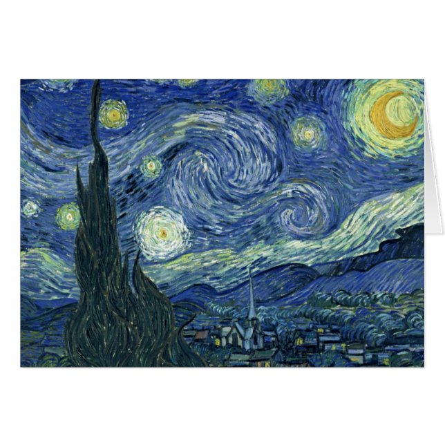 Cartão Starry Night (Frente Horizontal)