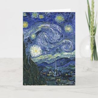 Cartão Starry Night by Van Gogh