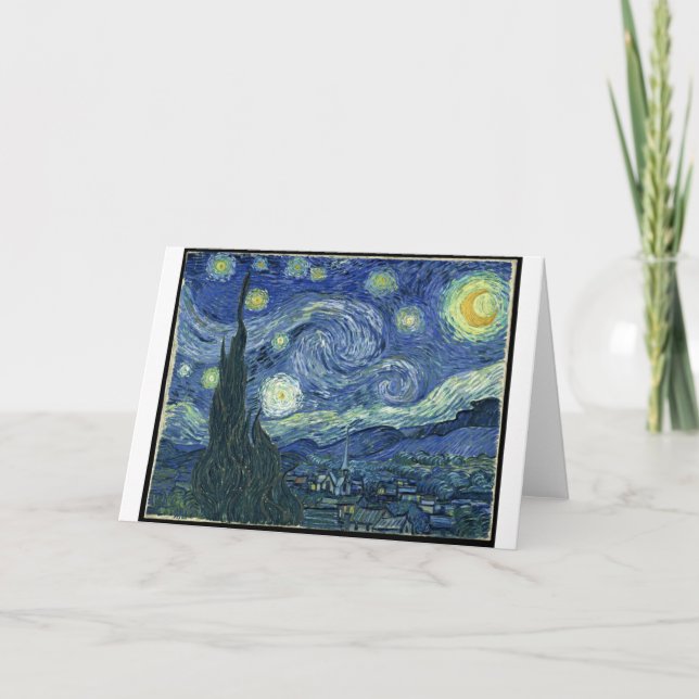Cartão Starry Night Greeting Card (Frente)