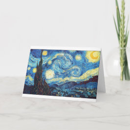 Cartão Starry Night por Van Gogh, Bela Arte,