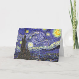 Cartão Starry Night por Vincent van Gogh