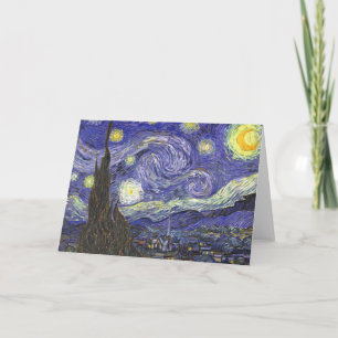 Cartão Starry Night por Vincent van Gogh