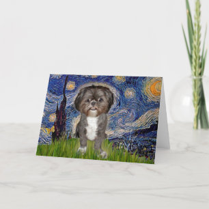 Cartão Starry Night - Shih Tzu (M)