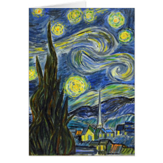 Cartão Starry Night, Van Gogh