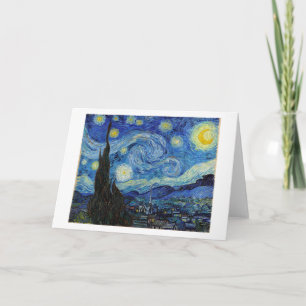 Cartão Starry Night, Vincent van Gogh