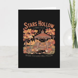 Cartão Stars Hollow Onde Você Me Leva Eu Serei Grata Ação