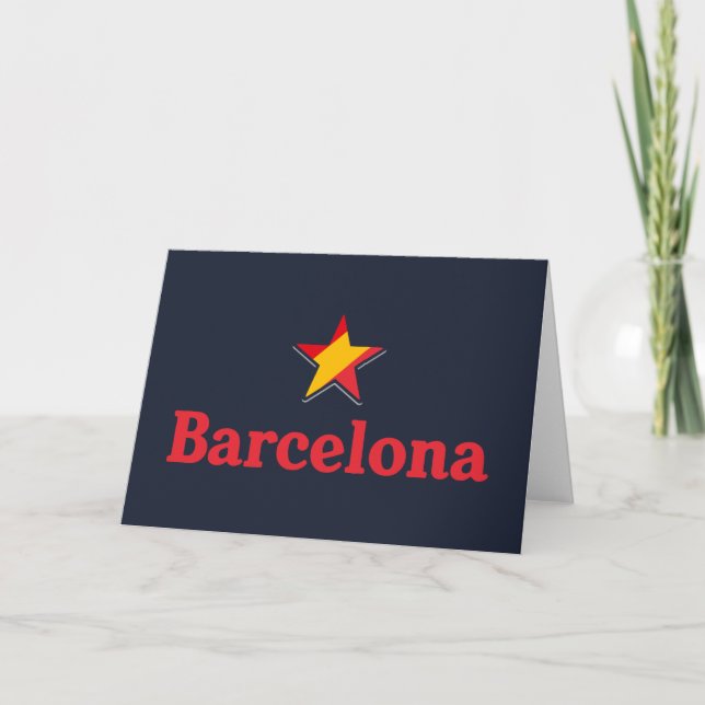 Cartão Stars of Spain – Barcelona (Frente)