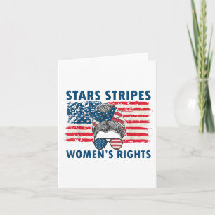 Cartão Stars Strips E Mulheres Direitos 4 De Julho Igual