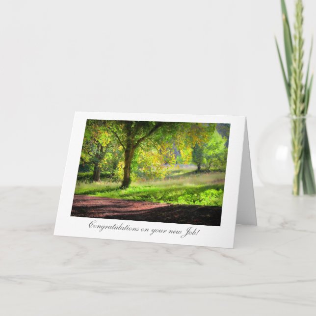 Cartão Start of Autumn / Fall - Congrats on New Job (Frente)