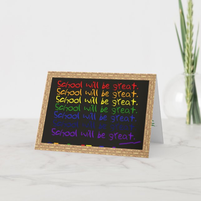 Cartão Starting School (Frente)