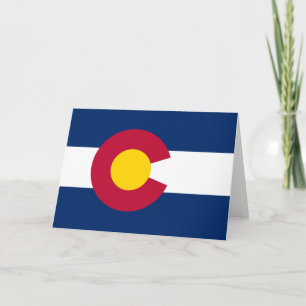 Cartão State Flag of Colorado