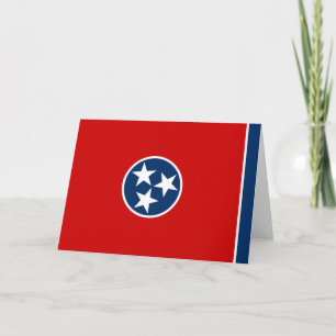Cartão State Flag of Tennessee