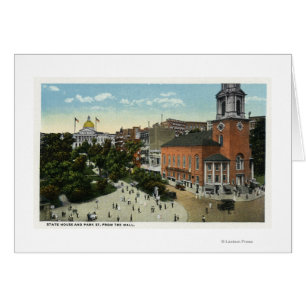 Cartão State House e Park Street View da Alameda