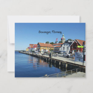 Cartão Stavanger, fotografia cênica da Noruega