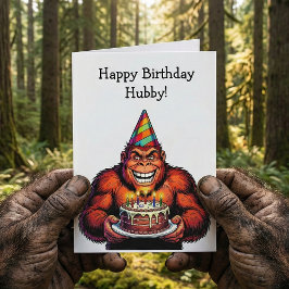 Cartão Stay Wild & Celebrate Big | Bigfoot Birthday 