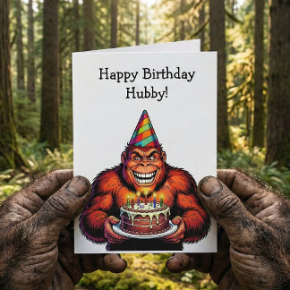 Cartão Stay Wild & Celebrate Big | Bigfoot Birthday 