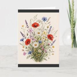 Cartão Stay Wild | Vintage Wild Herbs Botanical Design