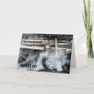 Cartão Steam Engine Father's Day Card