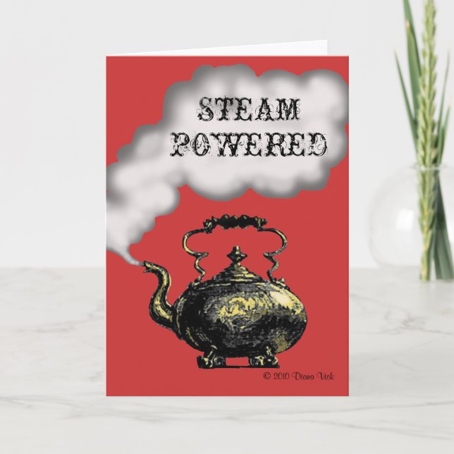 Cartão Steam Powered Greeting Card (Frente)