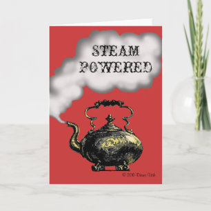 Cartão Steam Powered Greeting Card