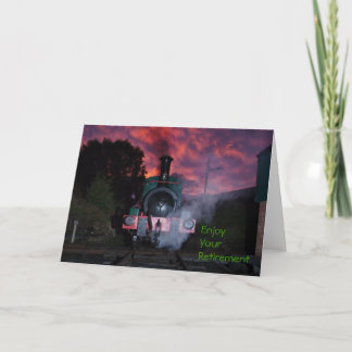 Cartão Steam Train Retirement Card
