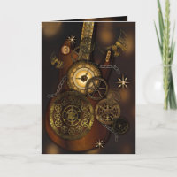 Steampunk Birthday with Metal Gear Clock n Guitar