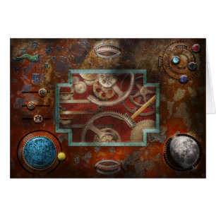 Cartão Steampunk - caixa de Pandora