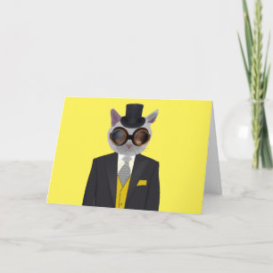 CARTÃO STEAMPUNK CAT GREETING CARDS