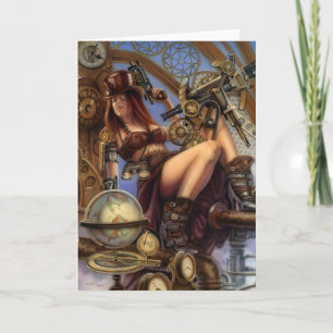 Cartão Steampunk Navigator Greeting Cards!