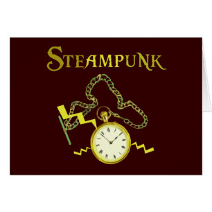 Cartão Steampunk Pocketwatch