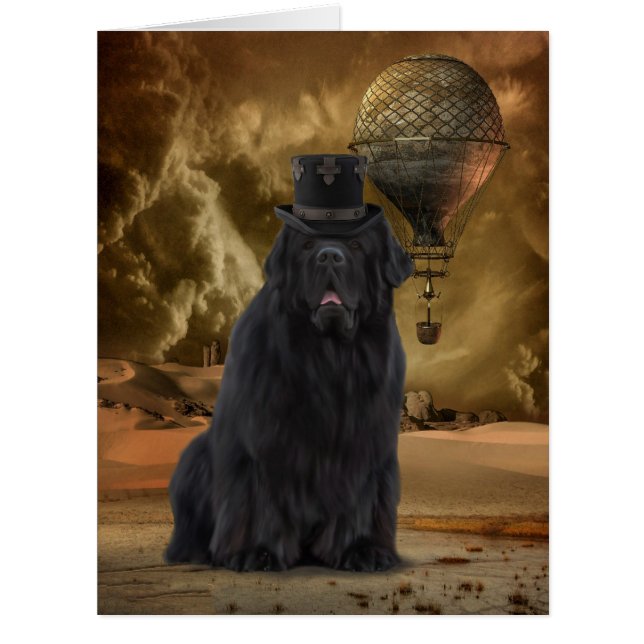 Cartão Steampunk Terra Nova (Frente)