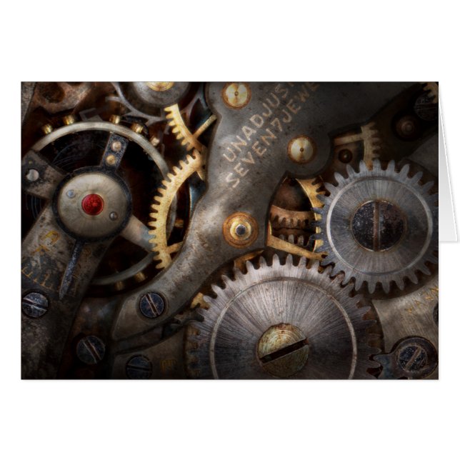 Cartão Steampunk - Ursos - Horologia (Frente Horizontal)