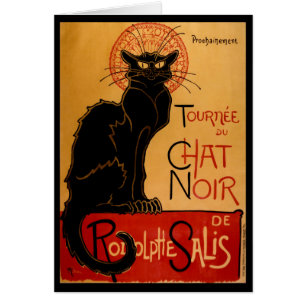 Cartão Steinlen's Le Chat Noir