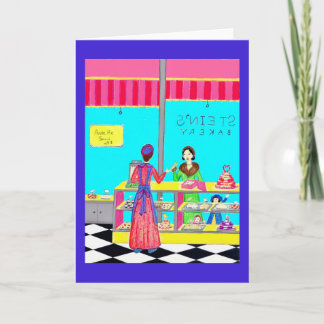 Cartão Stein's Bakery Greeting Card mother and daughters