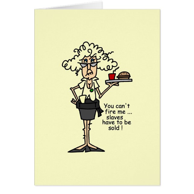 Cartão Stella com humor da atitude (Frente)